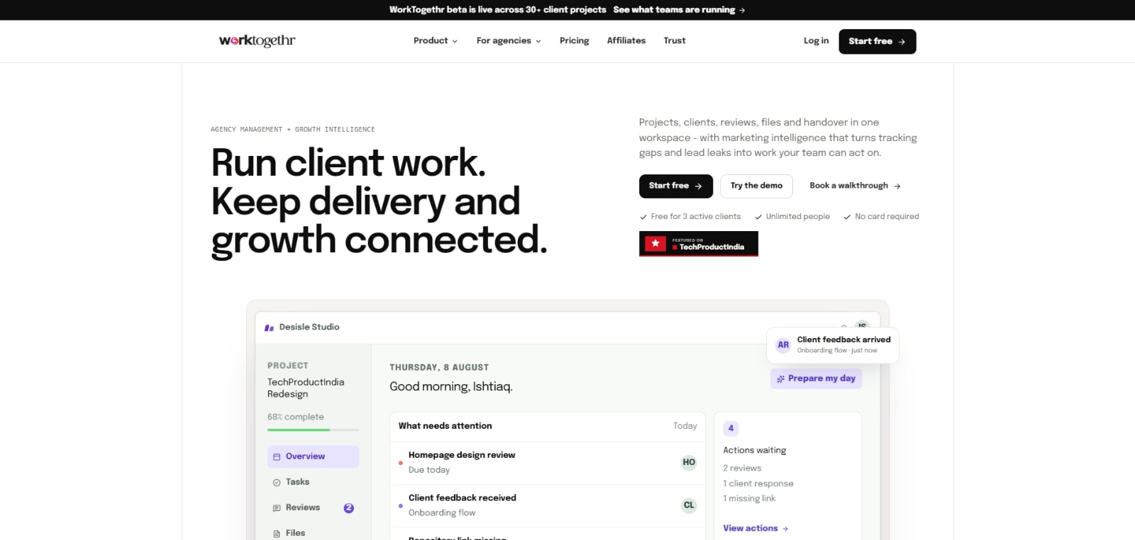 Worktogethr - product screenshot