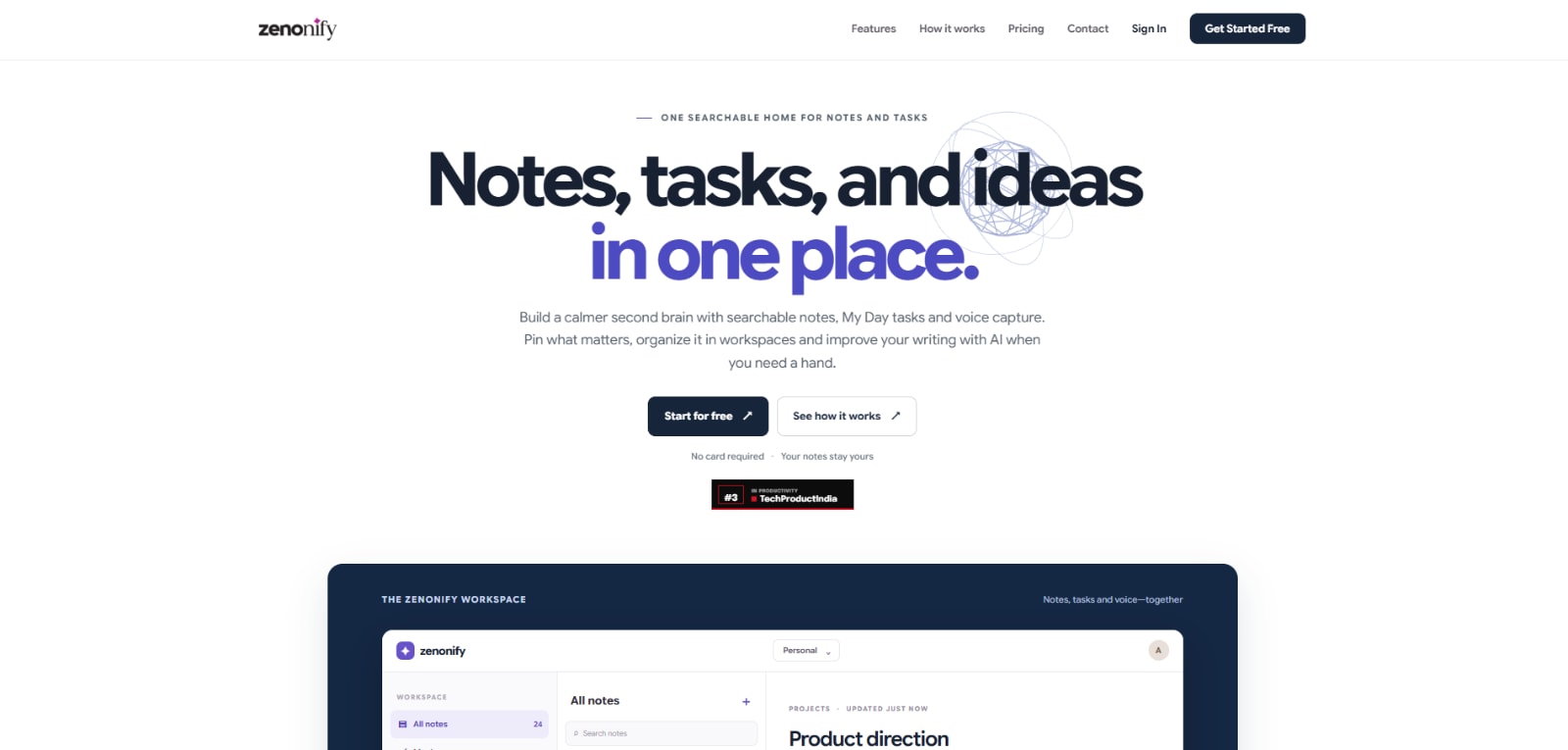 Zenonify - product screenshot