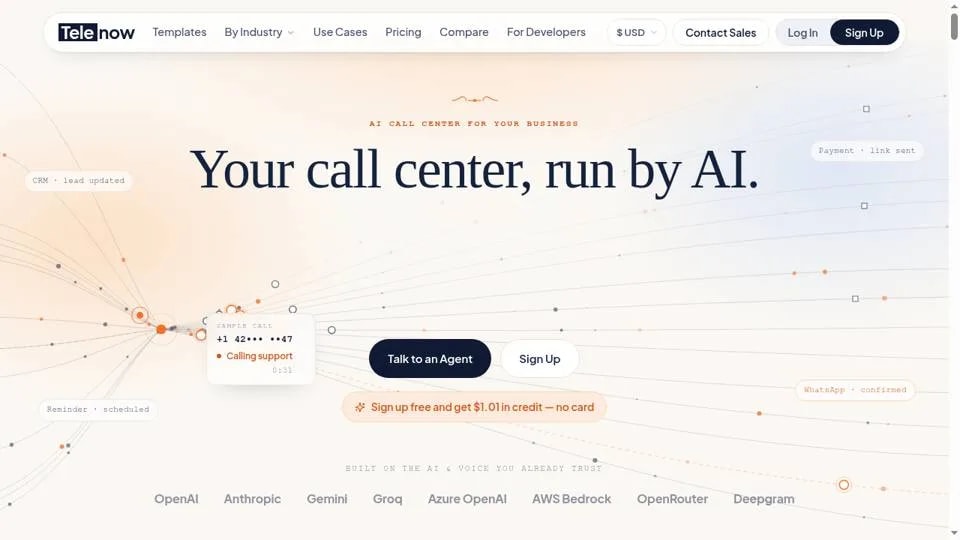 Telenow - product screenshot