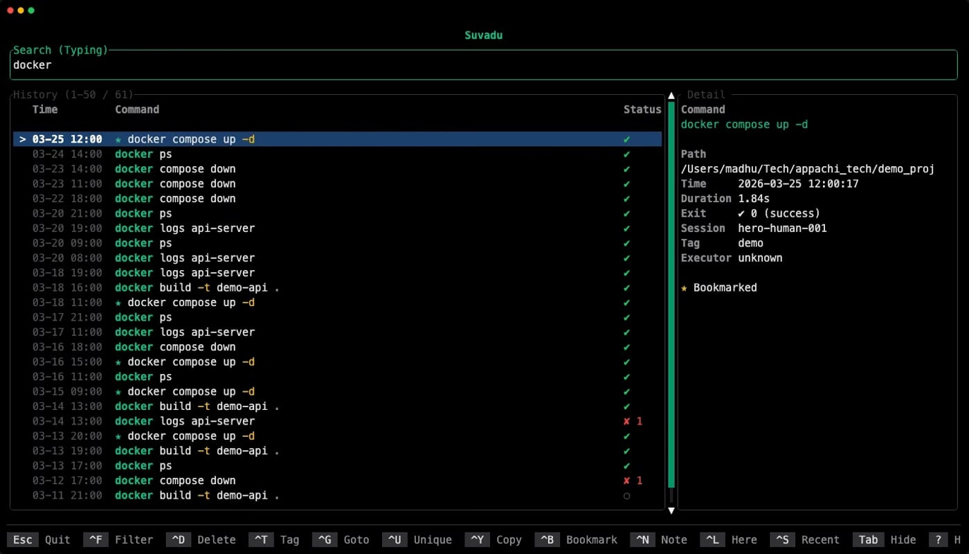 Suvadu - product screenshot